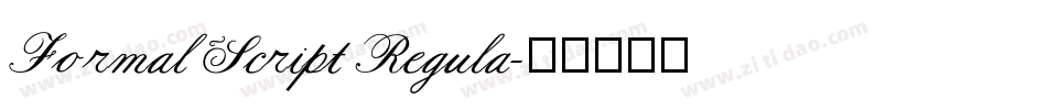 Formal Script Regula字体转换